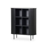 Ex Display - Dania 1.18 (H) Wooden Storage Cabinet - Full Black Buffet & Sideboard KD-Core