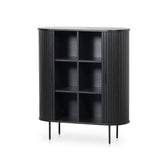 Ex Display - Dania 1.18 (H) Wooden Storage Cabinet - Full Black Buffet & Sideboard KD-Core