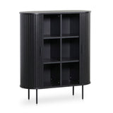 Ex Display - Dania 1.18 (H) Wooden Storage Cabinet - Full Black Buffet & Sideboard KD-Core