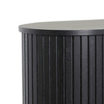 Ex Display - Dania 1.18 (H) Wooden Storage Cabinet - Full Black Buffet & Sideboard KD-Core