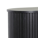 Ex Display - Dania 1.18 (H) Wooden Storage Cabinet - Full Black Buffet & Sideboard KD-Core