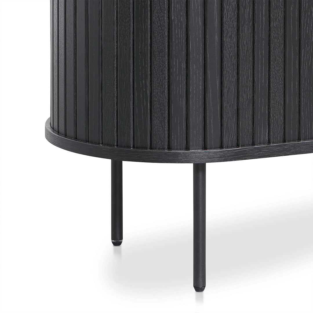 Ex Display - Dania 1.18 (H) Wooden Storage Cabinet - Full Black Buffet & Sideboard KD-Core