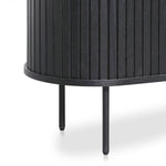Ex Display - Dania 1.18 (H) Wooden Storage Cabinet - Full Black Buffet & Sideboard KD-Core