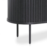 Ex Display - Dania 1.18 (H) Wooden Storage Cabinet - Full Black Buffet & Sideboard KD-Core