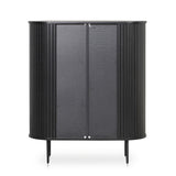 Ex Display - Dania 1.18 (H) Wooden Storage Cabinet - Full Black Buffet & Sideboard KD-Core