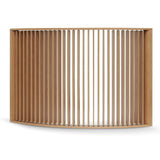 Ex Display - Lawanda 3m Curved Wall Stand - Natural Oak Floor Screen Century-Core   