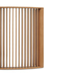 Ex Display - Lawanda 3m Curved Wall Stand - Natural Oak Floor Screen Century-Core   