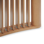 Ex Display - Lawanda 3m Curved Wall Stand - Natural Oak Floor Screen Century-Core