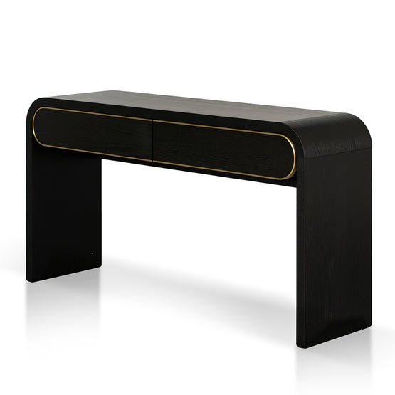 Boran 1.5m Console Table - Textured Espresso Black Console Table Valerie-Core   