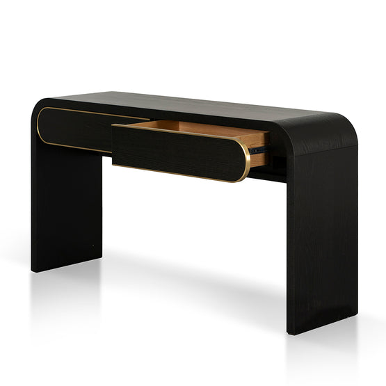 Boran 1.5m Console Table - Textured Espresso Black Console Table Valerie-Core   