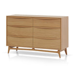 Brendon 6 Drawer Chest - Natural Oak Drawer VN-Core   