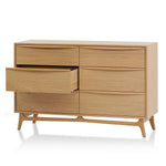 Brendon 6 Drawer Chest - Natural Oak Drawer VN-Core   