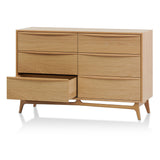 Brendon 6 Drawer Chest - Natural Oak Drawer VN-Core   