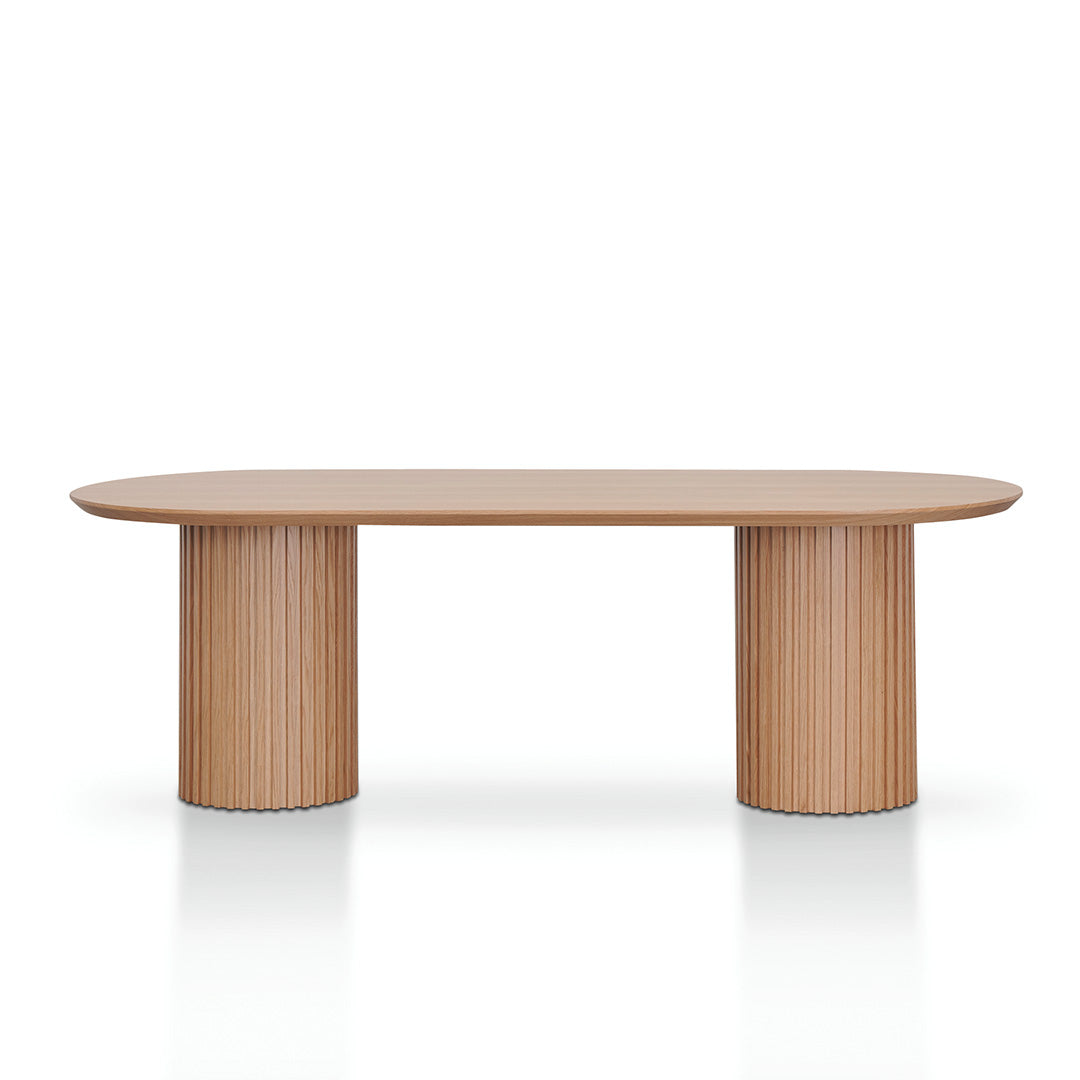 Marty 2.5m Wooden Dining Table - Natural Dining Table Century-Core
