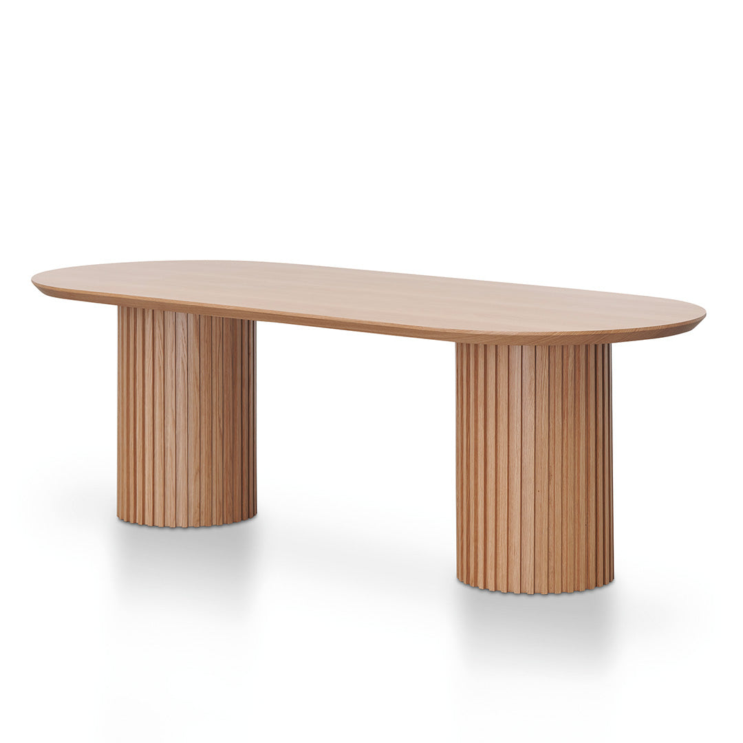 Marty 2.5m Wooden Dining Table - Natural Dining Table Century-Core