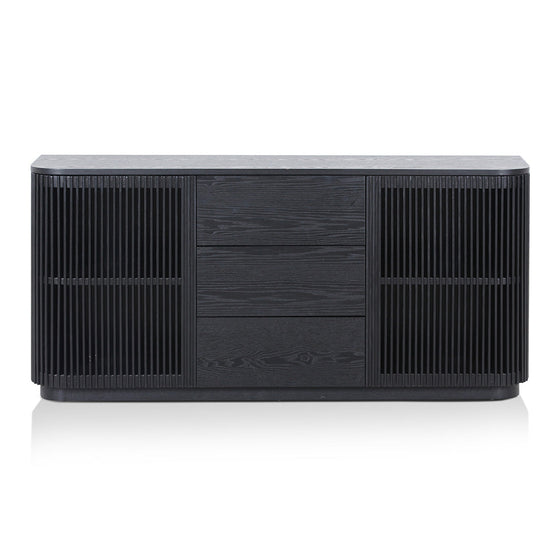 Ex Display - Tahlia 1.6m Sideboard Unit - Full Black Buffet & Sideboard Dwood-Core   