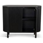 Melita 1.2m Sideboard Unit - Full Black Buffet & Sideboard KD-Core