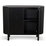 Melita 1.2m Sideboard Unit - Full Black Buffet & Sideboard KD-Core