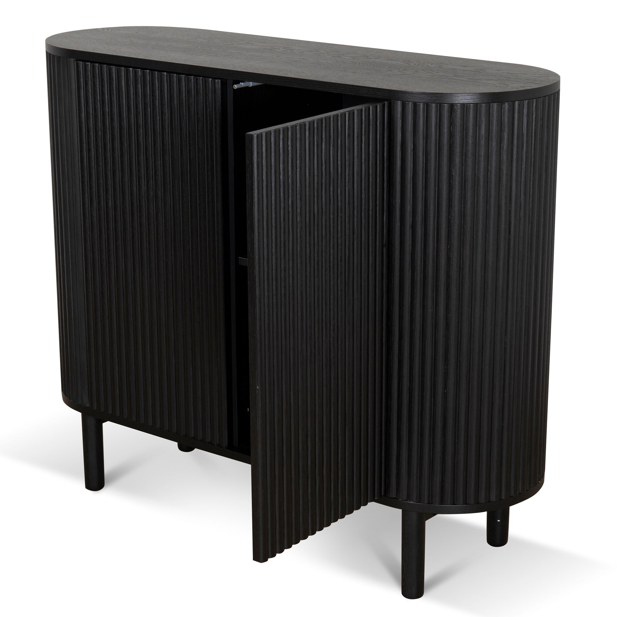 Melita 1.2m Sideboard Unit - Full Black Buffet & Sideboard KD-Core