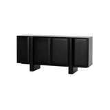 Ex Display - Ariyah 1.6m Sideboard Unit - Full Black Buffet & Sideboard Iggy-Core