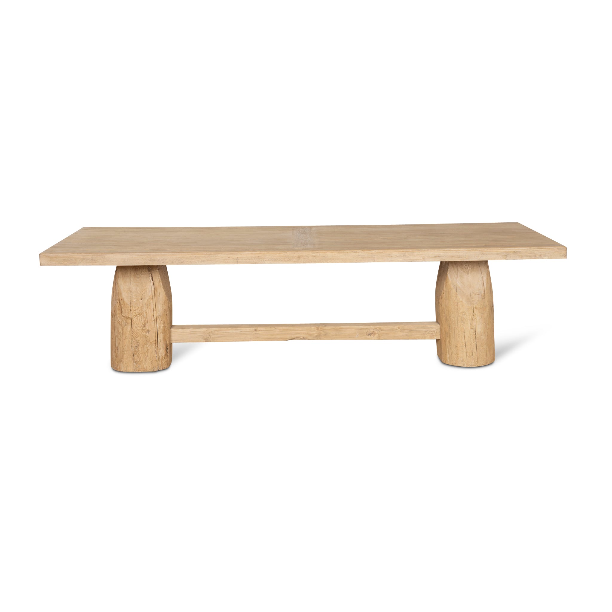 Ex Display - Josif 2.2m Elm Dining Table - Natural Dining Table Nasa-Core