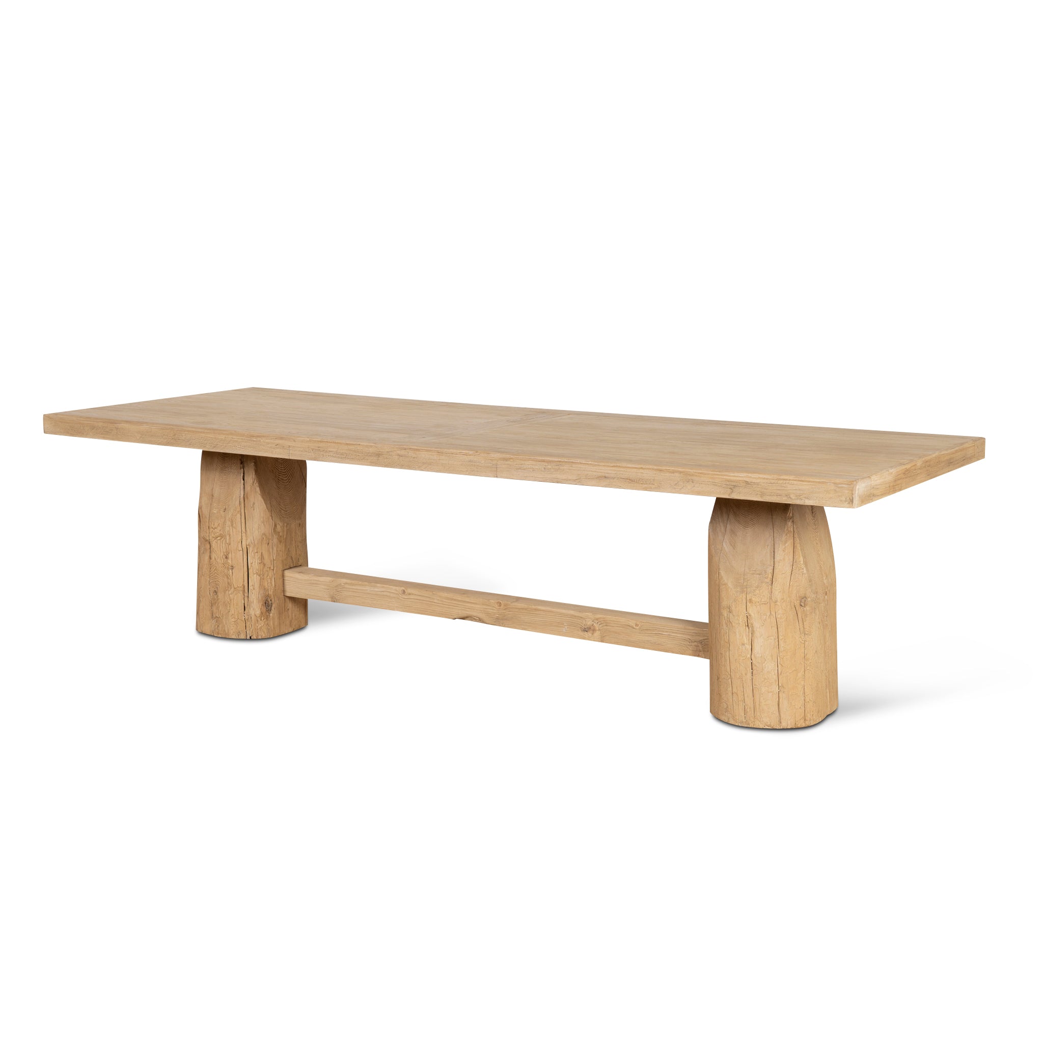 Ex Display - Josif 2.2m Elm Dining Table - Natural Dining Table Nasa-Core