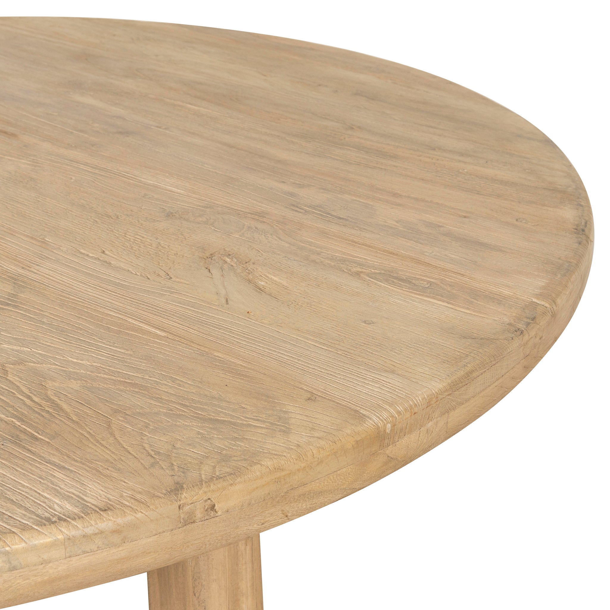 Yamila 1.52m Elm Round Dining Table - Natural Dining Table Nasa-Core