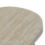 Ex Display - Agosti Travertine Marble 1.22m Console Table - Natural Console Table Nicki-Core   
