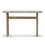 Ex Display - Agosti Travertine Marble 1.22m Console Table - Natural Console Table Nicki-Core   