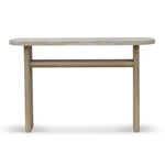 Ex Display - Agosti Travertine Marble 1.22m Console Table - Natural Console Table Nicki-Core   
