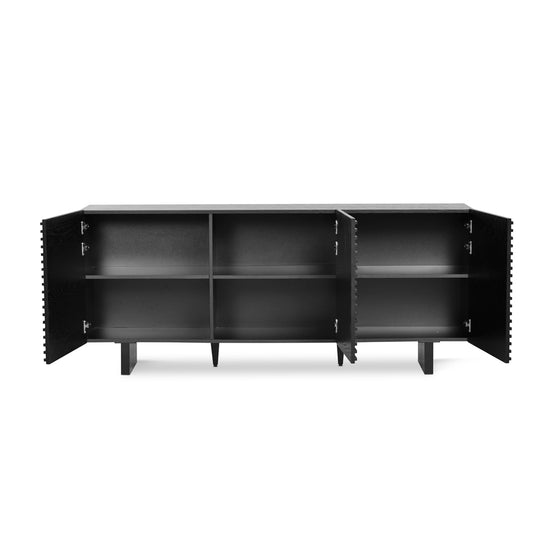Ex Display - Alvarus Sideboard Unit - Full Black Buffet & Sideboard Century-Core   