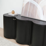 Jaya 2.15m Buffet Unit - Textured Espresso Black Buffet & Sideboard Valerie-Core