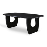 Anita 2.2m Dining Table - Full Black Dining Table Rebhi-Core   