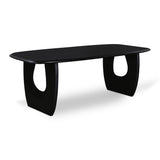 Anita 2.2m Dining Table - Full Black Dining Table Rebhi-Core   