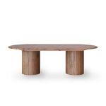 Adsila 2.4m Oval Dining Table - Natural Dining Table Marri-Core   