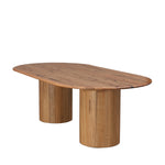 Adsila 2.4m Oval Dining Table - Natural Dining Table Marri-Core