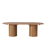 Adsila 2.4m Oval Dining Table - Natural Dining Table Marri-Core