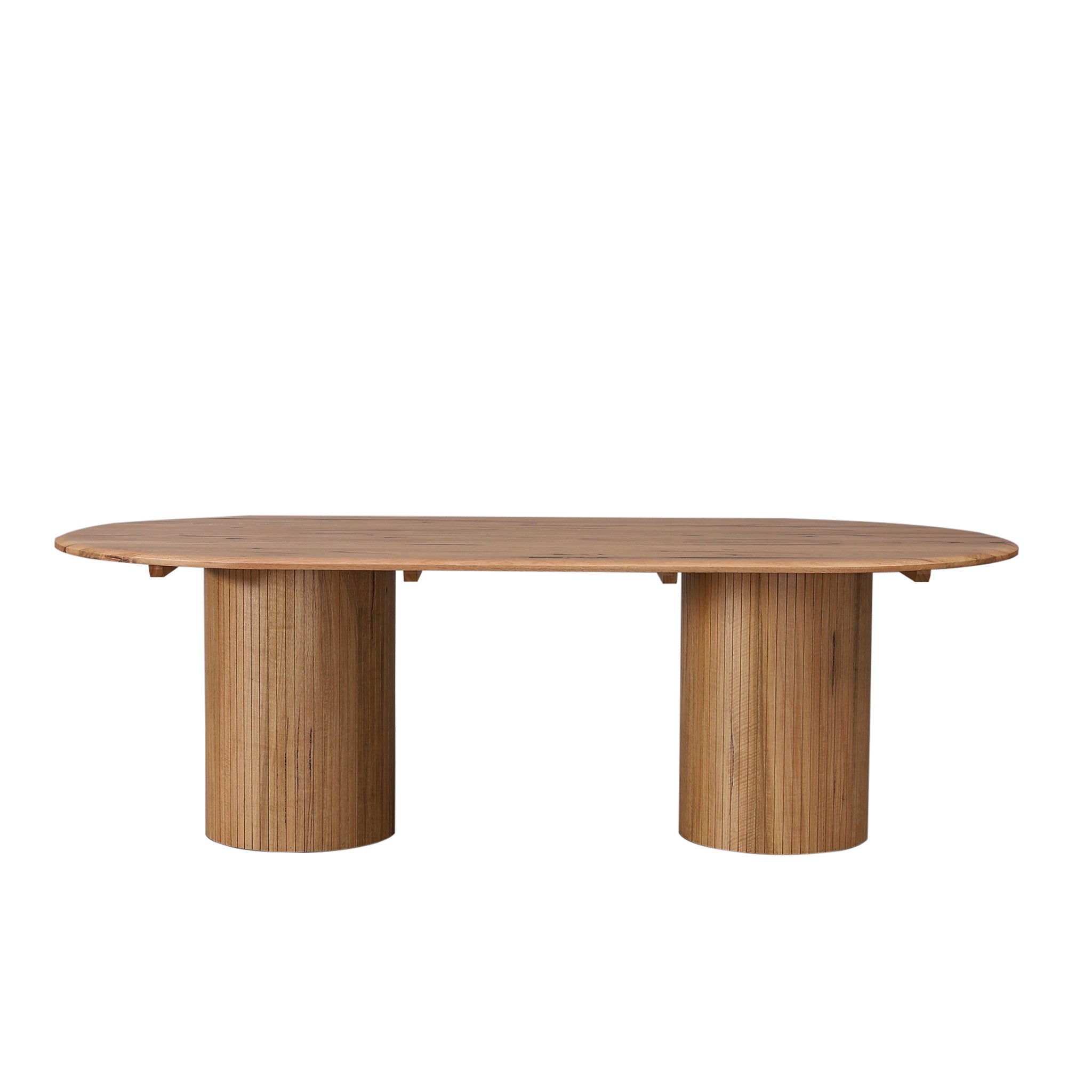Adsila 2.4m Oval Dining Table - Marri Natural Dining Table Marri-Core