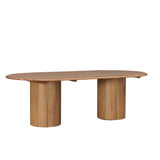 Adsila 2.4m Oval Dining Table - Natural Dining Table Marri-Core