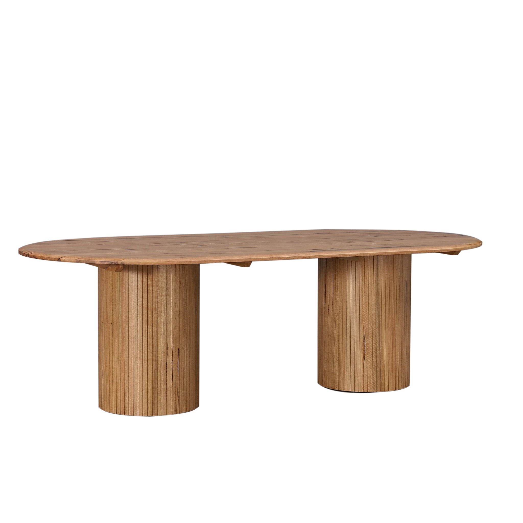 Adsila 2.4m Oval Dining Table - Natural Dining Table Marri-Core