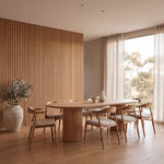 Marty 2.5m Wooden Dining Table - Natural Dining Table Century-Core