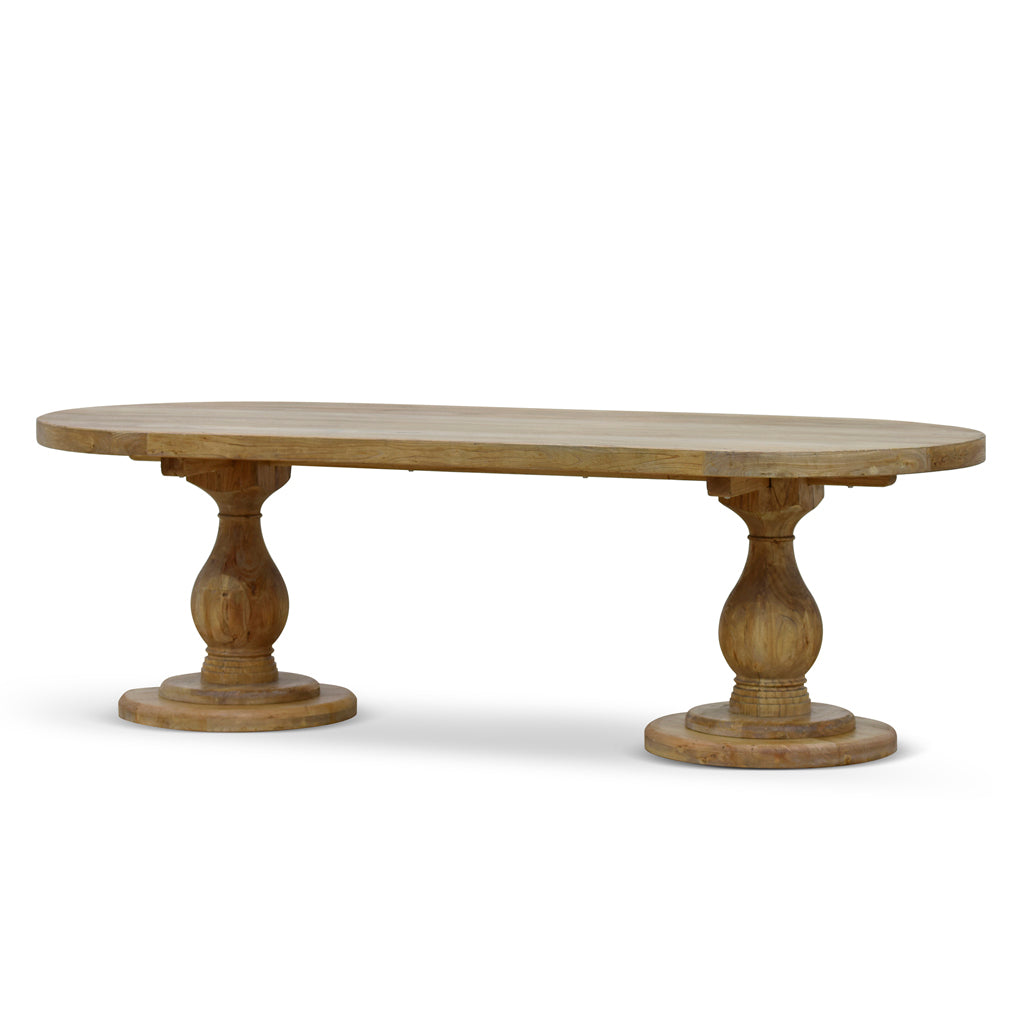 Nihal 2.4m Dining Table - Natural Dining Table Reclaimed-Core
