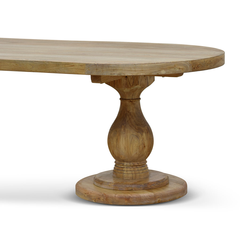 Nihal 2.4m Dining Table - Natural Dining Table Reclaimed-Core