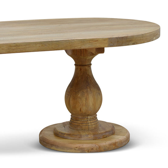 Ex Display - Dechen 2.4m Dining Table - Natural Dining Table Reclaimed-Core   