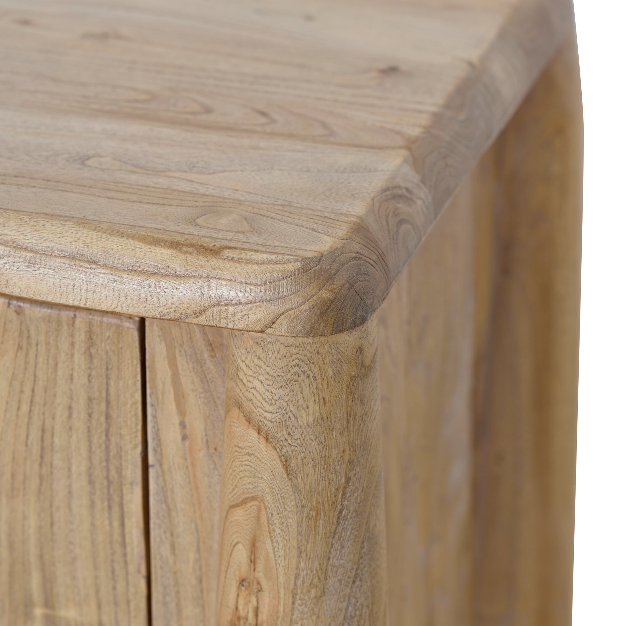 Ex Display - Varika 1.4m Storage Cabinet - Natural Storage Cabinet Reclaimed-Core   