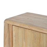 Ex Display - Varika 1.4m Storage Cabinet - Natural Storage Cabinet Reclaimed-Core   