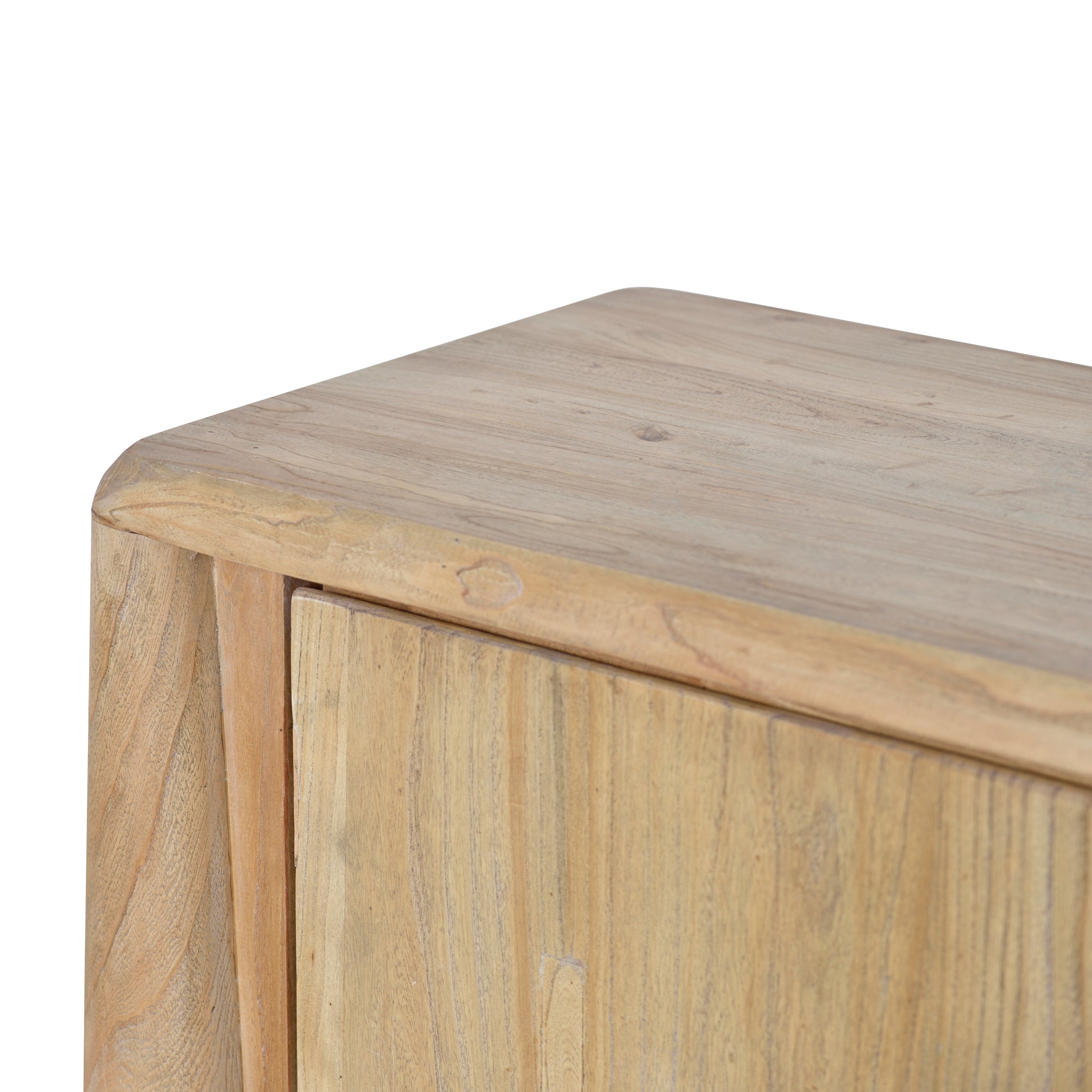 Ex Display - Varika 1.4m Storage Cabinet - Natural Storage Cabinet Reclaimed-Core   