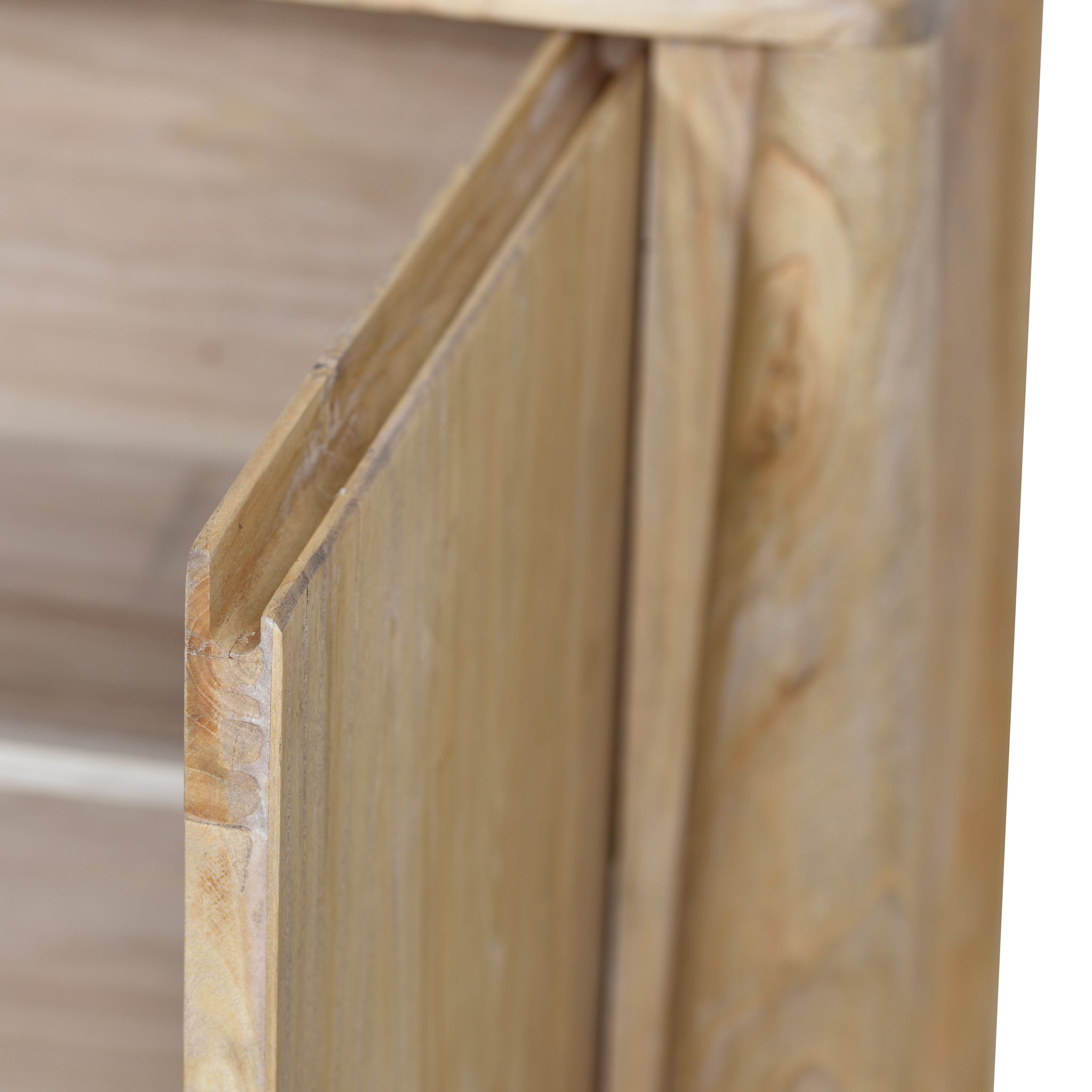 Ex Display - Varika 1.4m Storage Cabinet - Natural Storage Cabinet Reclaimed-Core   