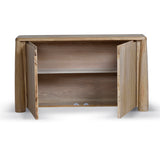 Ex Display - Varika 1.4m Storage Cabinet - Natural Storage Cabinet Reclaimed-Core   