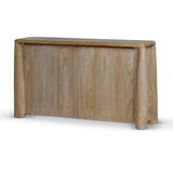 Ex Display - Varika 1.4m Storage Cabinet - Natural Storage Cabinet Reclaimed-Core   
